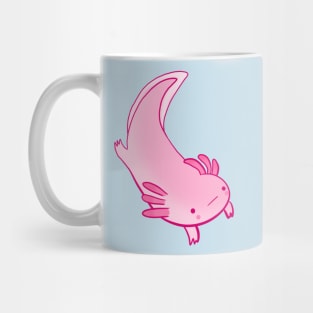 Cute happy axolotl illustration Mug